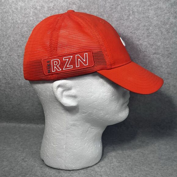 Nike Golf Tour Legacy‎ RZN Vapor Flexfit Fitted Hat Cap S/M Mesh Back Orange - Picture 5 of 16